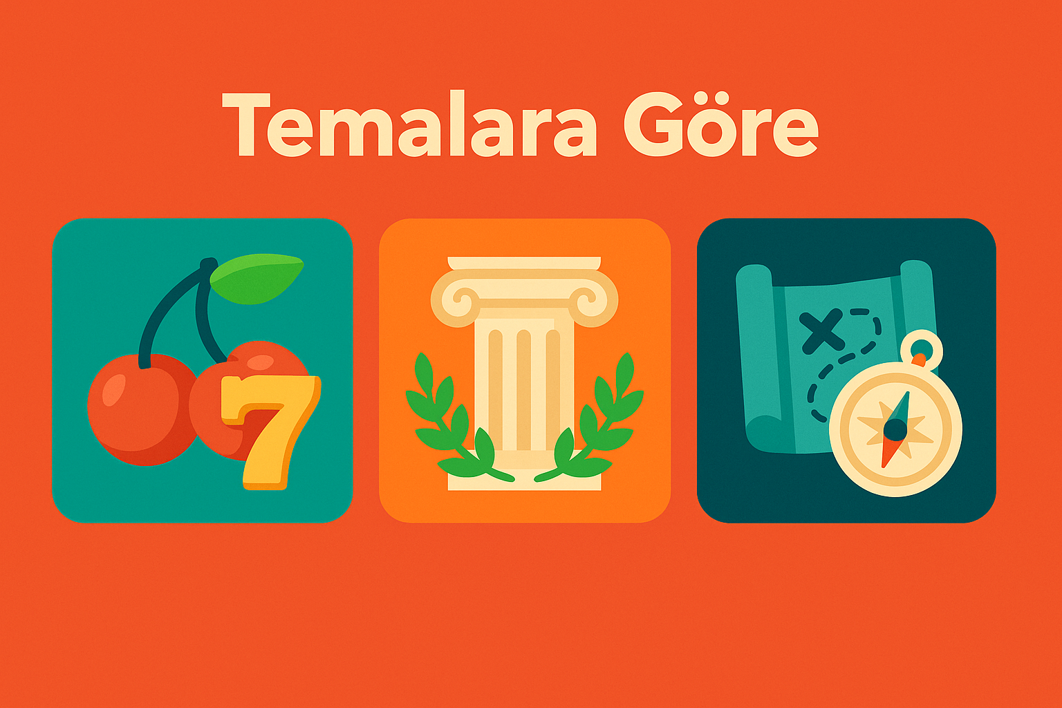 Tematik oyunlar — meyve, antik, macera temaları